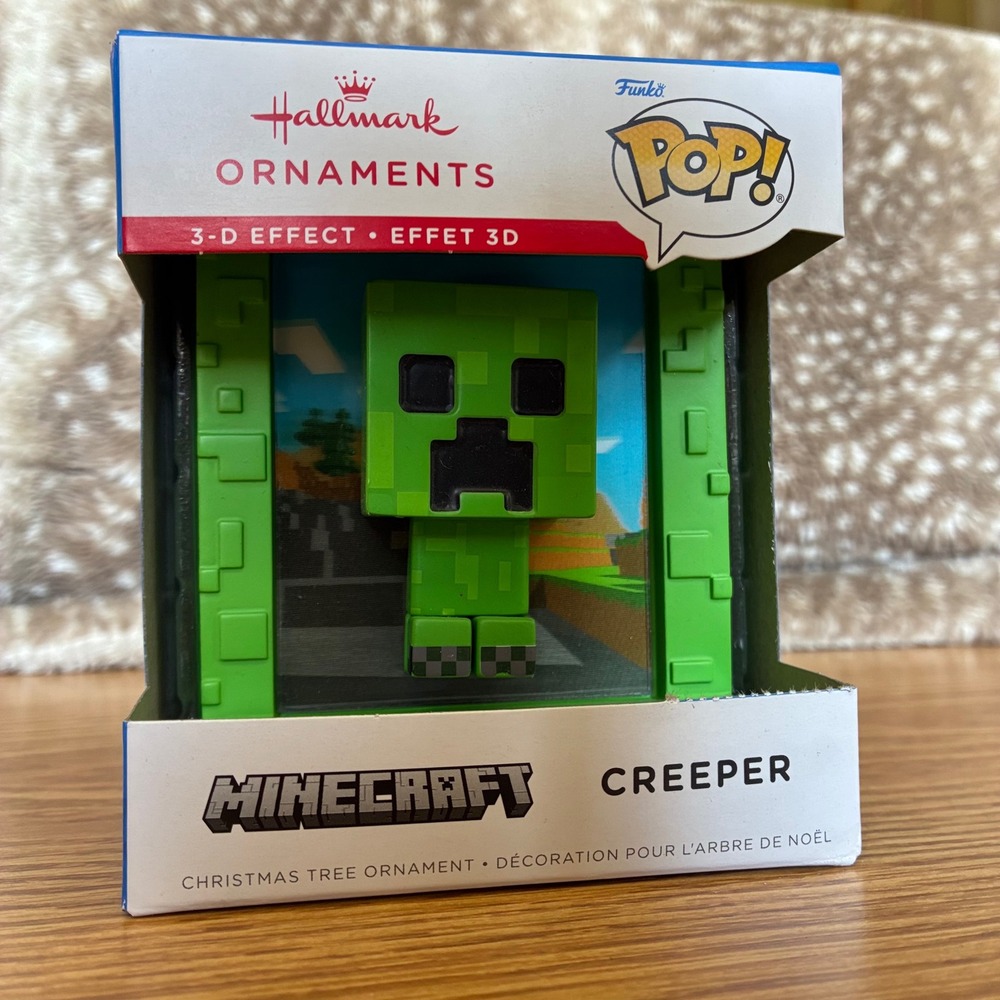 Hallmark Christmas Ornament Minecraft Creeper Funko POP W Exclusive 3D Effect